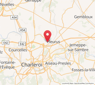 Map of Wangenies, Wallonia