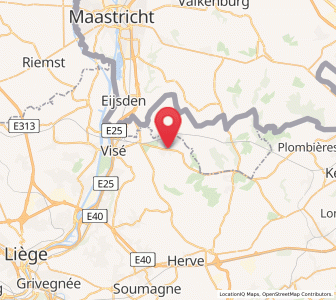 Map of Warsage, Wallonia