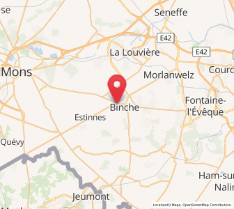 Map of Waudrez, Wallonia