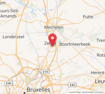 Map of Weerde, Flanders