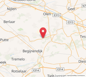 Map of Westmeerbeek, Flanders