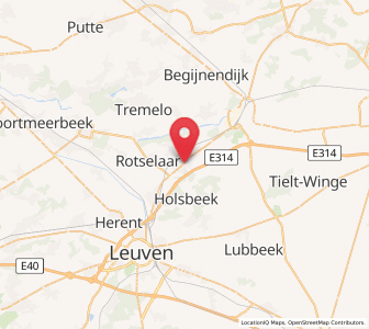 Map of Wezemaal, Flanders