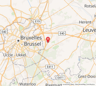 Map of Wezembeek-Oppem, Flanders