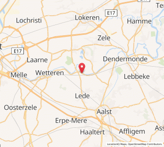 Map of Wichelen, Flanders