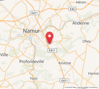Map of Wierde, Wallonia