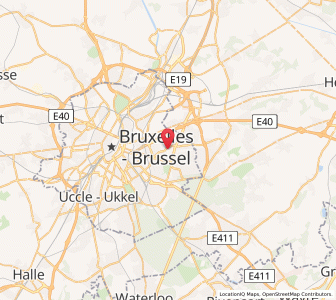 Map of Woluwe-Saint-Lambert/Sint-Lambrechts-Woluwe, Brussels Capital
