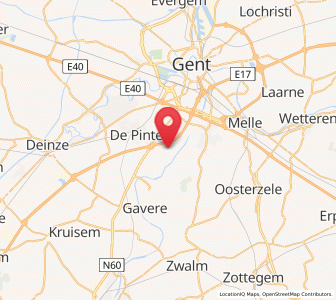 Map of Zevergem, Flanders