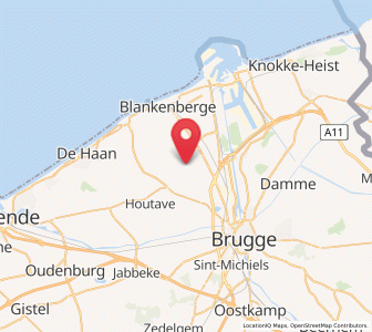 Map of Zuienkerke, Flanders