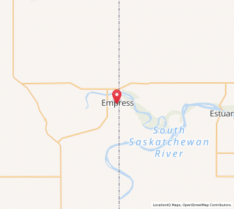Map of Empress, AlbertaAlberta