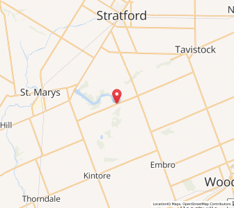 Map of Harrington, Ontario