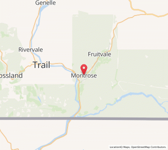 Map of Montrose, British ColumbiaBritish Columbia