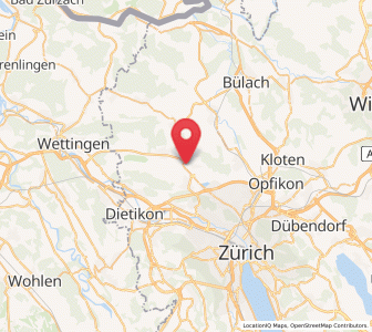 Map of Adlikon b. Regensdorf, Zurich