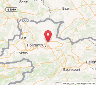 Map of Alle JU, Jura