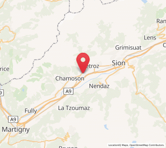 Map of Ardon VS, Valais