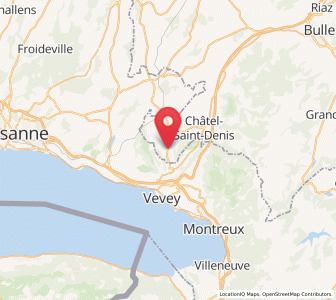 Map of Attalens, Fribourg