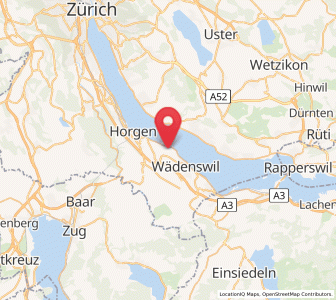 Map of Au / Mittel-Dorf, Zurich