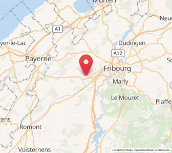 Map of Avry FR, Fribourg