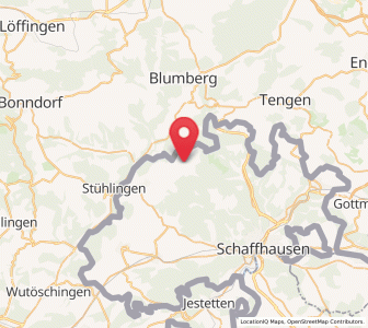 Map of Beggingen, Schaffhausen