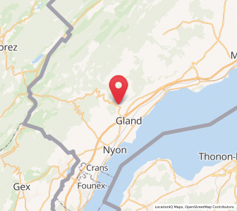 Map of Begnins, Vaud