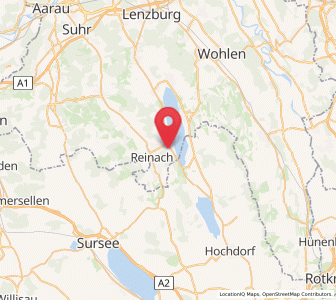 Map of Beinwil am See, Aargau