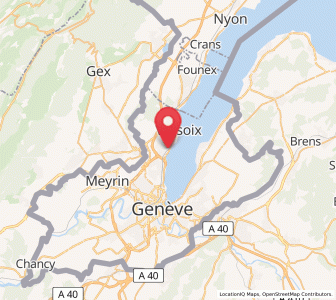 Map of Bellevue GE, Geneva