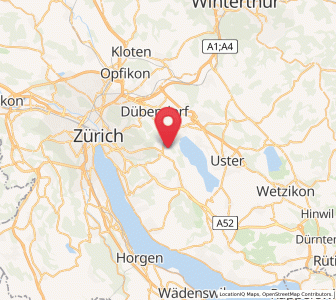 Map of Benglen, Zurich