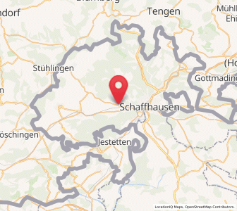 Map of Beringen SH, Schaffhausen