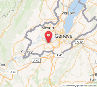Map of Bernex GE, Geneva