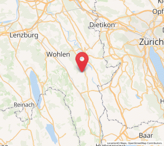 Map of Besenbüren, Aargau