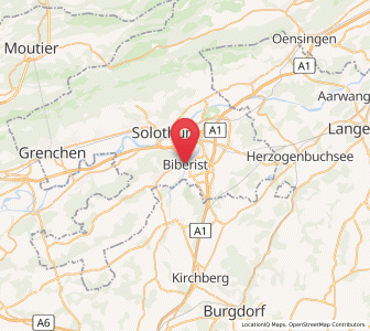 Map of Biberist, Solothurn