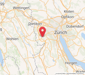 Map of Birmensdorf ZH, Zurich