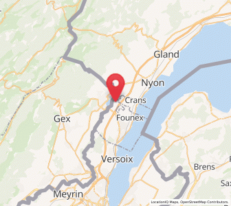 Map of Bogis-Bossey, Vaud