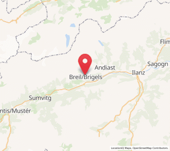 Map of Brigels, Grisons