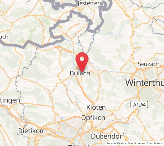 Map of Bülach / Seematt, Zurich