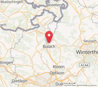 Karte von Bülach / Soligänter, Zürich
