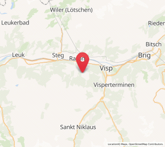 Map of Bürchen VS, Valais