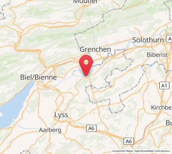Map of Büren an der Aare, Bern
