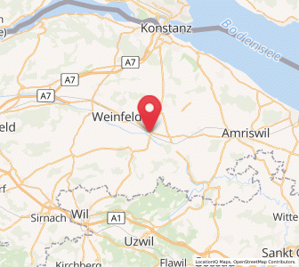 Map of Bürglen TG, Thurgau