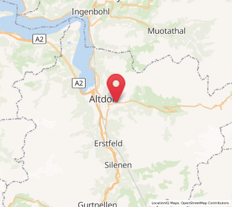 Map of Bürglen UR, Uri