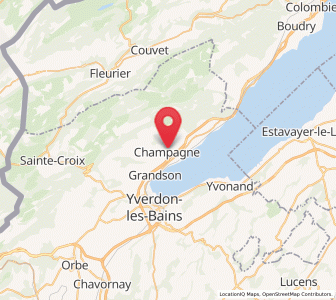 Map of Champagne VD, Vaud