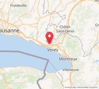 Map of Chardonne VD, Vaud