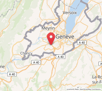 Map of Confignon, Geneva
