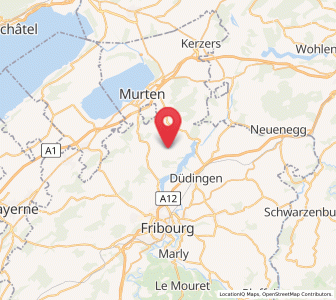 Map of Cordast, Fribourg