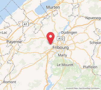 Map of Corminboeuf FR, Fribourg