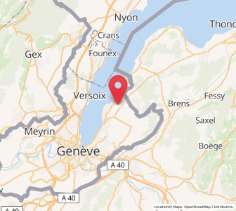 Map of Corsier GE, Geneva