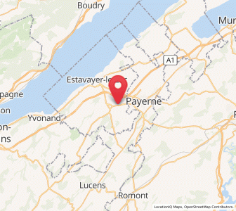 Map of Cugy FR, Fribourg