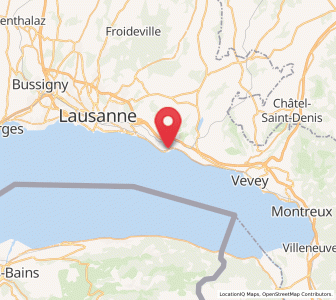 Map of Cully VD, Vaud