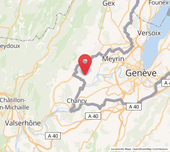 Map of Dardagny, Geneva