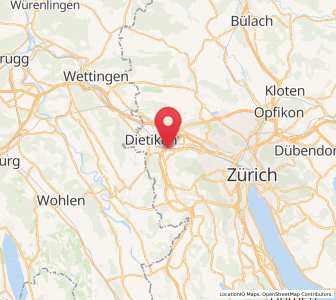 Karte von Dietikon / Schönenwerd, Zürich