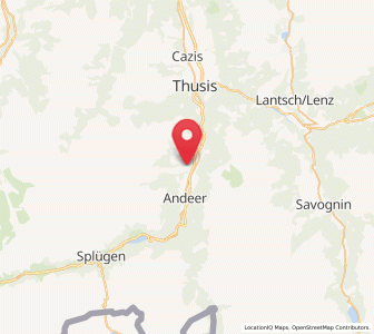Map of Donat, Grisons
